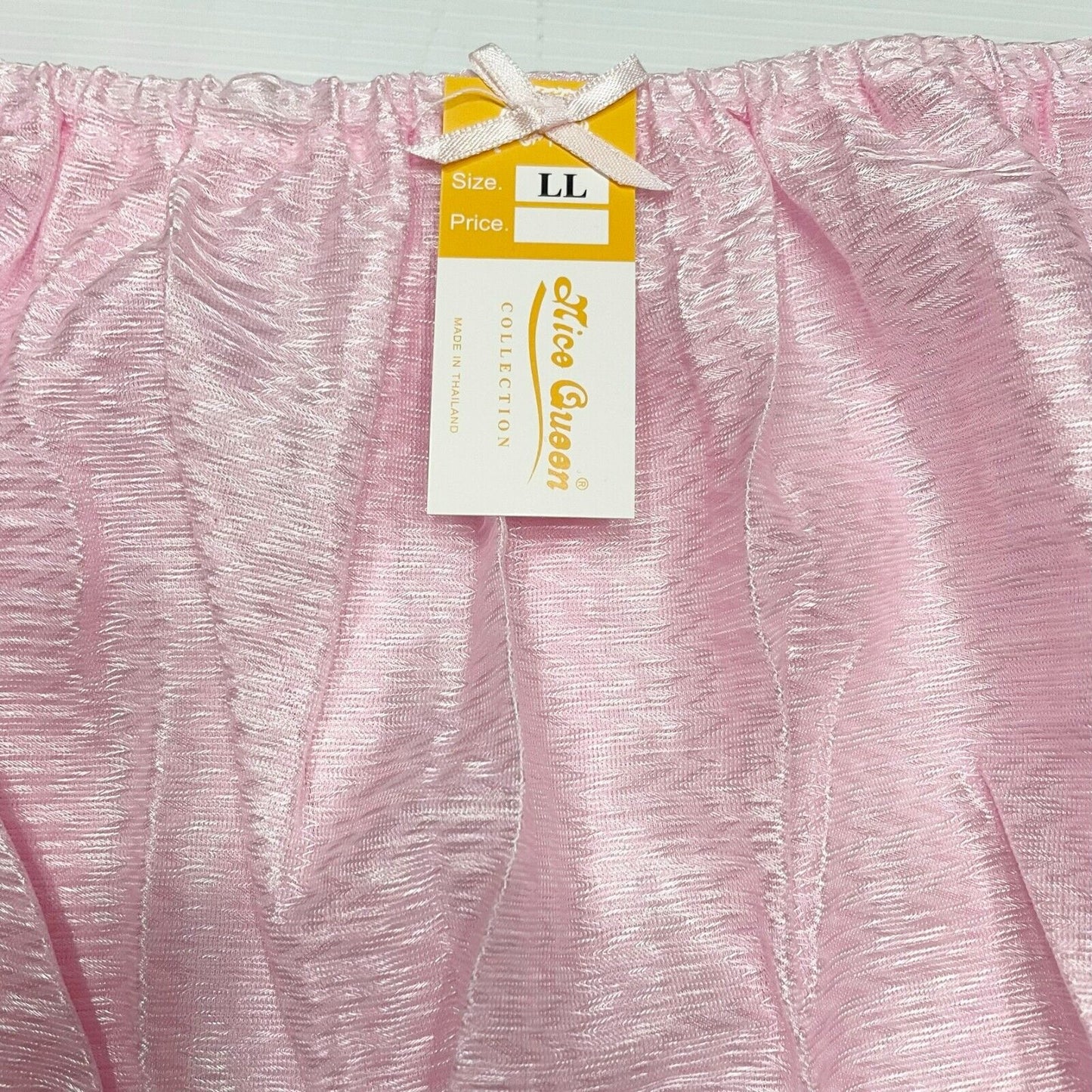 x6 Vintage Nylon Silky Panties Women Knickers Hi Briefs Sissy Underwear Size LL