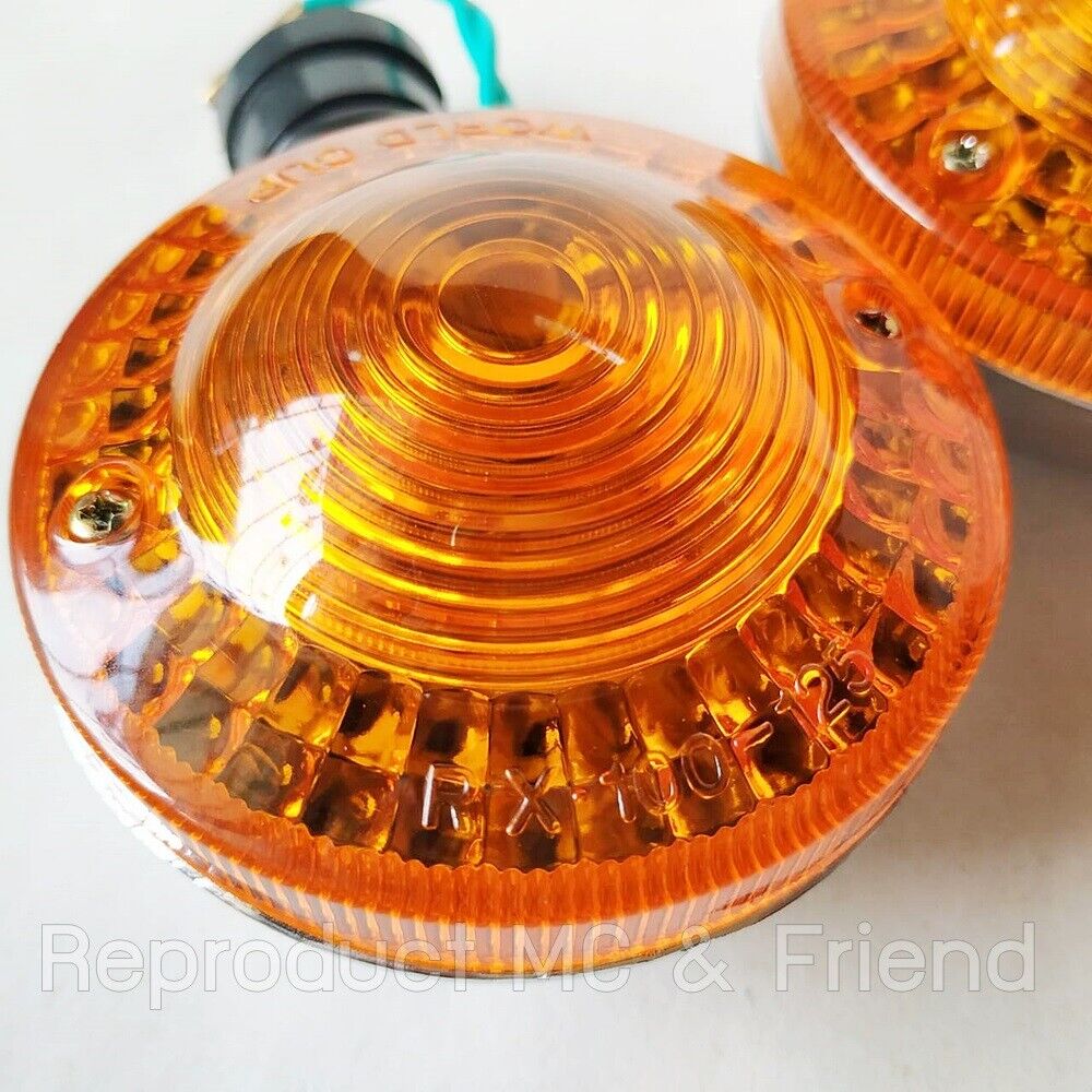 2x Rear Signal Winker Flasher Lamp 6V. : Fits Yamaha YB100 YB125 DT100 MX100