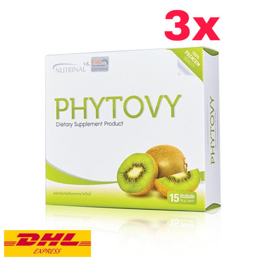 3x Phytovy Kiwi Colon Detox Clean Weight Control Dietary Supplement Drink