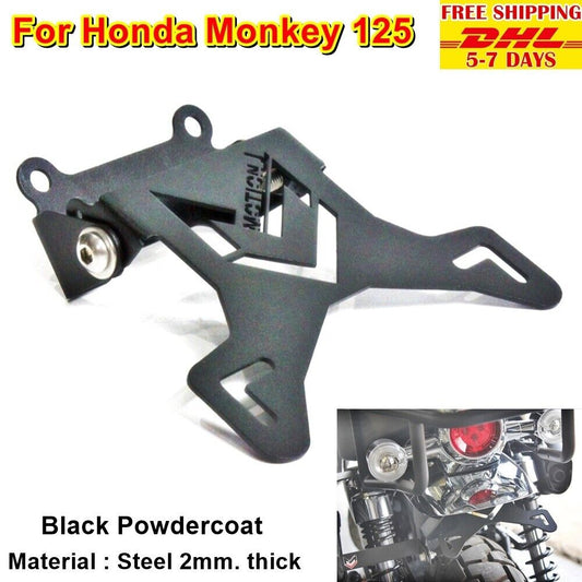 R26 Rear Short Mini Trail Bracket For Honda Monkey 125 Steel Black Powder Coated