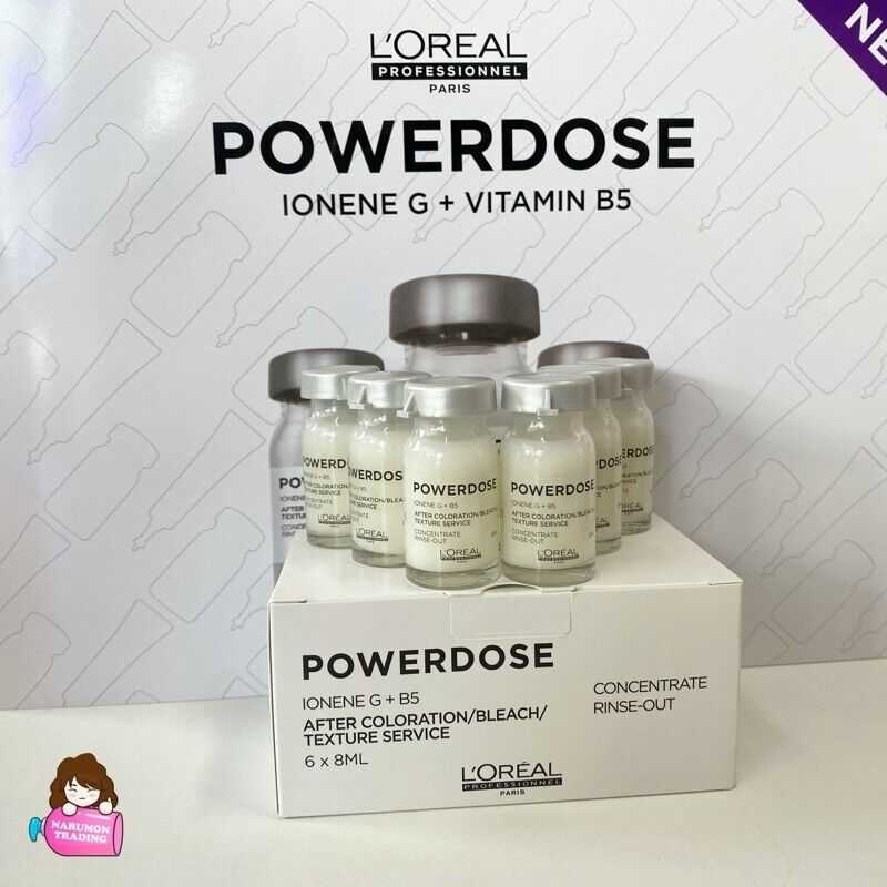 10x LOREAL POWERDOSE IONENE Repair Steam Serum Damage Hair Concentrat Rinse-out