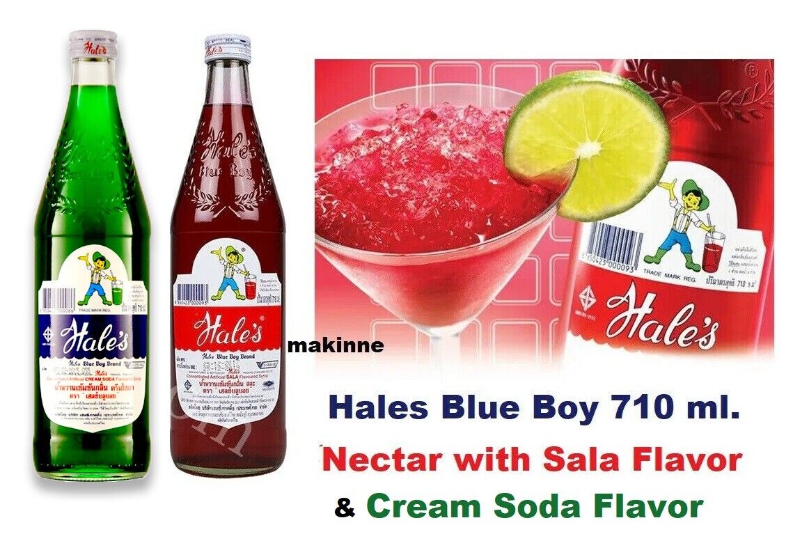 Hales Blue Boy Nectar Concentrated Artificial SALA & Cream Soda Flavored Syrup