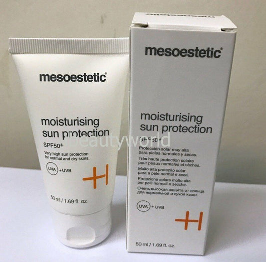 Mesoestetic Moisturising Sun Protection SPF50+ 50ml Sunscreen New in Box #ibea