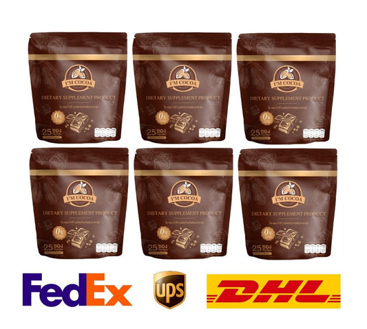 6x I'm Cocoa Instant Drink Keto Cocoa P-biotic added 0% Sugar Weight management