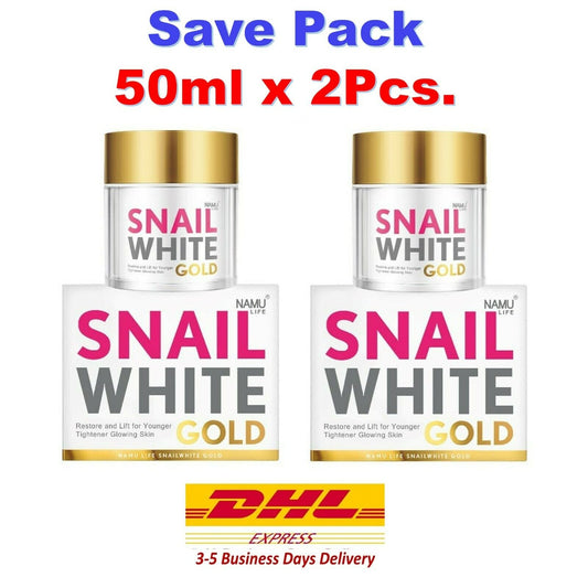 2x Namu Life Snail Gold Radiance Aura Skin Restore Repair Facial Anti-Aging