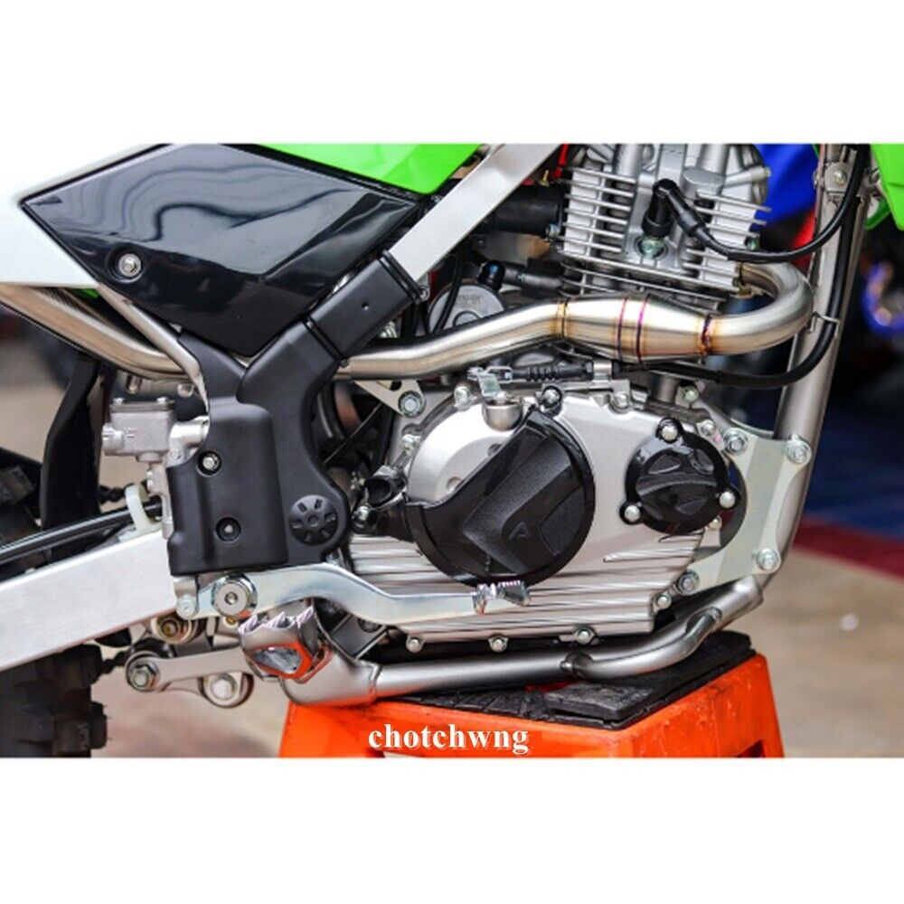 Exhaust Headers Muffler KLX150 / KLX150BF Stainless steel System Side Pipe Parts