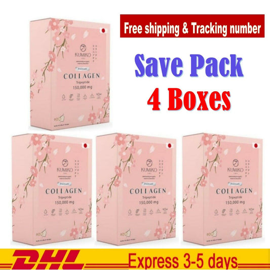 4x Kumiko Collagen Premium Youthful Radiant Aura Smooth Soft Clear Radiance Skin