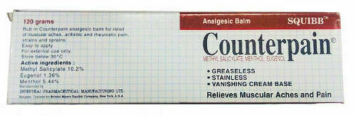 4 x 120g. Counterpain Muscular Pain Tension Relief Heat Warm Analgesic Balm HEAT