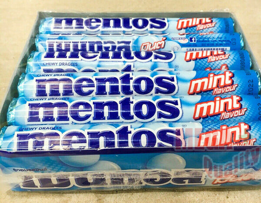 12 X 37g Mentos Chewy Dragees Candy Mint Flavor Gummy Fresh breath