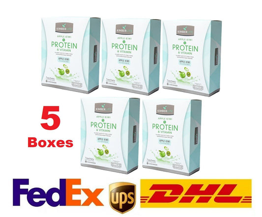 5x Kimberlite 5 Protein Vitamin Apple Kiwi High Protein Weight Loss delicious