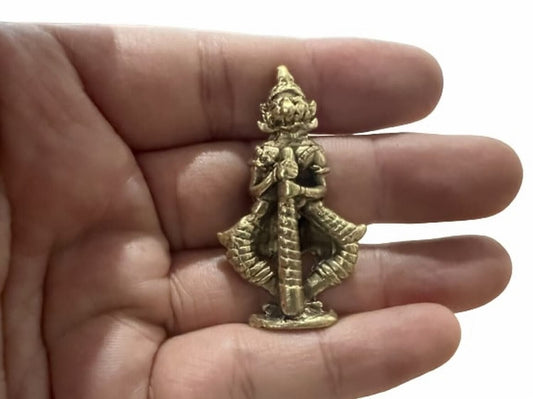 Powerful Victory Magic Thai PHRA Giant Wealth Talisman Life Statue Lucky Amulet
