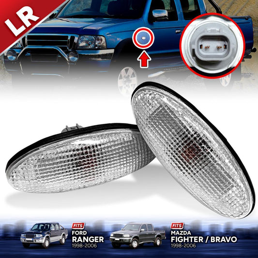 Side Marker Lamp Signal Light Clear Lens Fit Ford Ranger Mazda Fighter 1998-2005