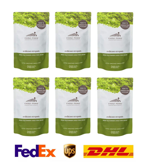6x Choui Fong Matcha Green Tea Powder Beverage Bakery lattes smoothies ice cream