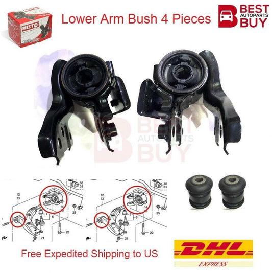 4 Pcs Front Lower Control Arm Bush For Honda Cr-V CRV EX 2007 08 09 10 11