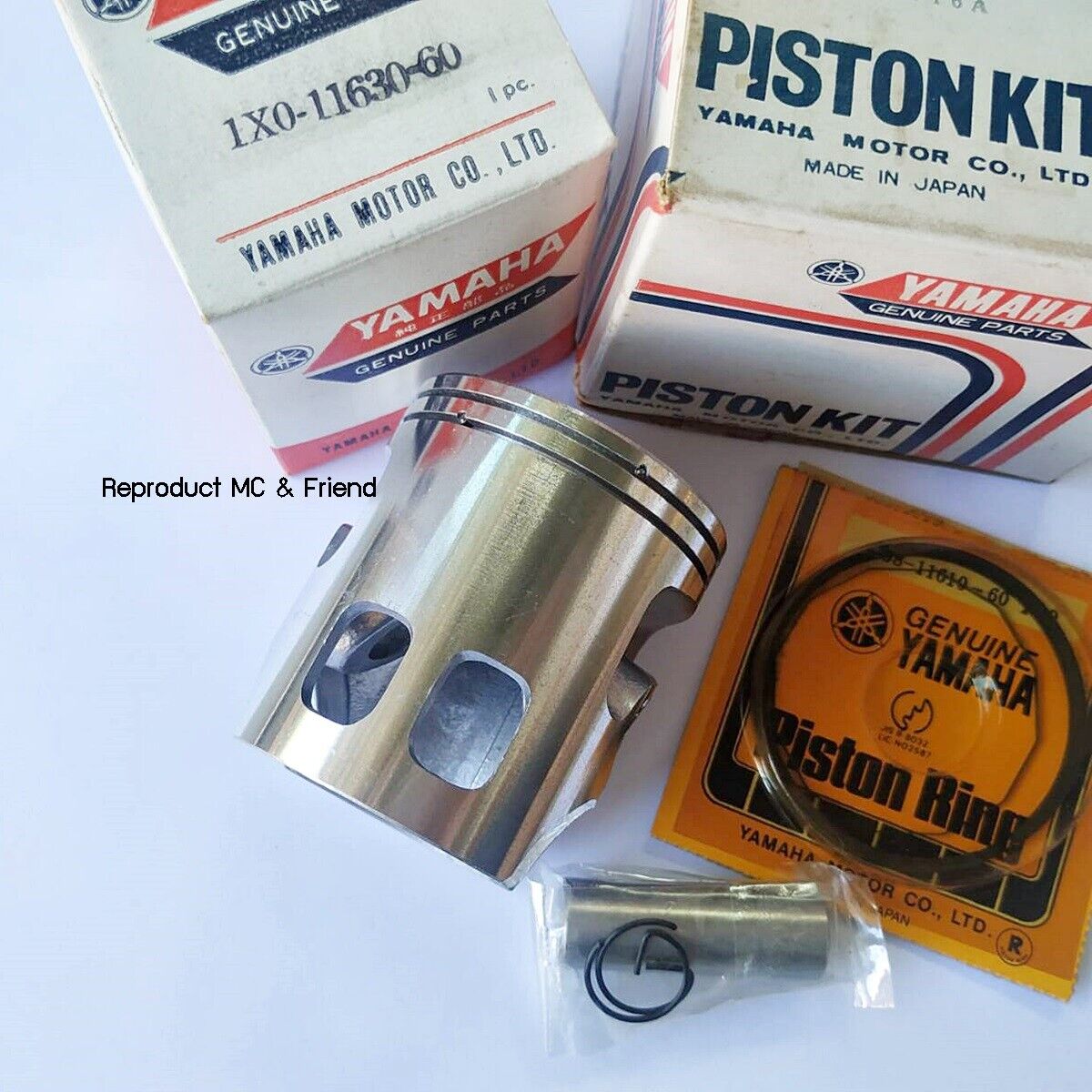 Yamaha DT100 ('76-'80) MX100 ('79-'83) Piston + Ring + Pin OS 1.50 (Dia=53.50mm)