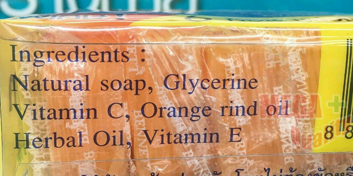 1Box of 6Pcs Bennett 25g Vitamin C+E Bar Soap Natural Extracts Handmade Product