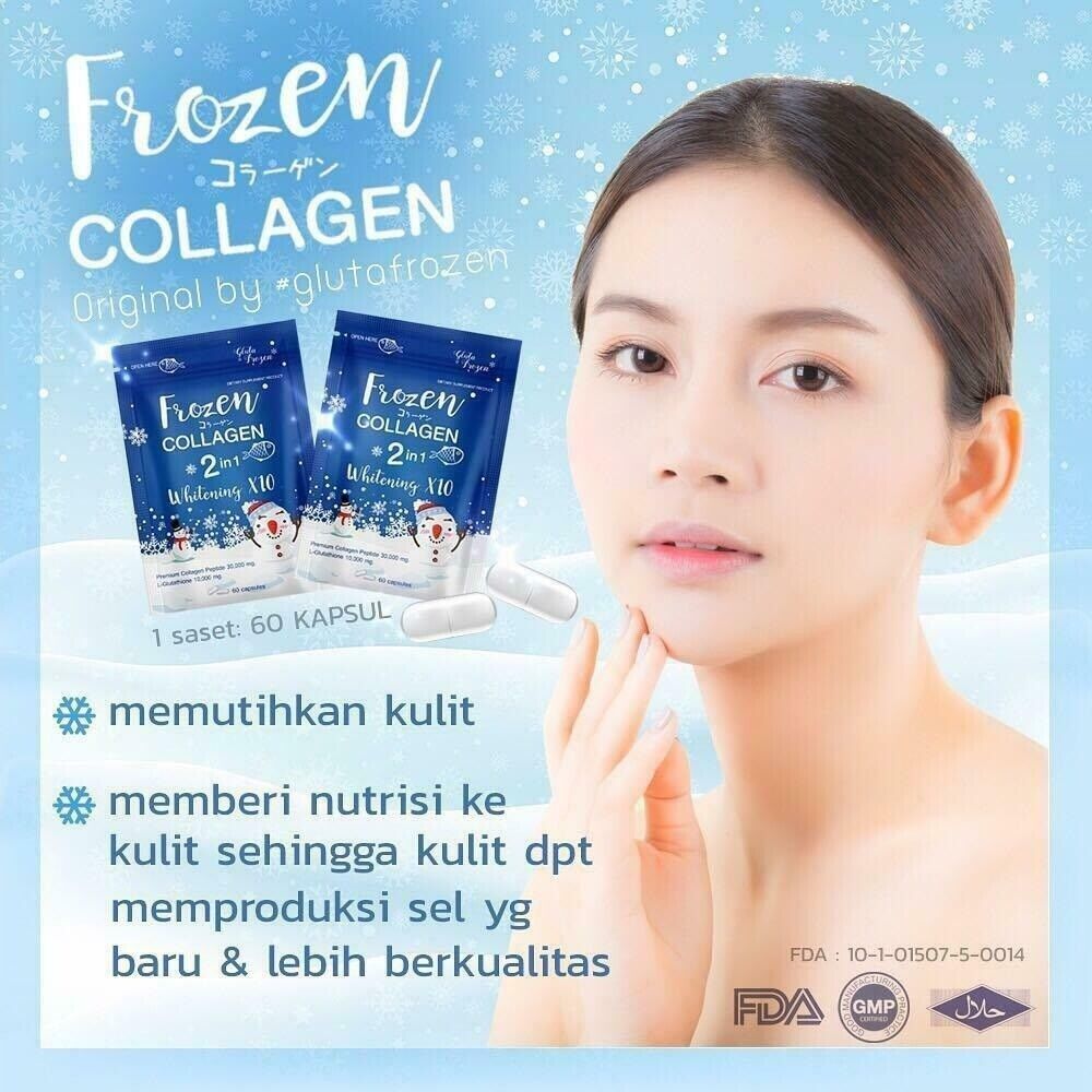 10X 60 Caps Frozen Collagen 2in1 Supplement Vitamin Nourish Skin Hair Bone Nails