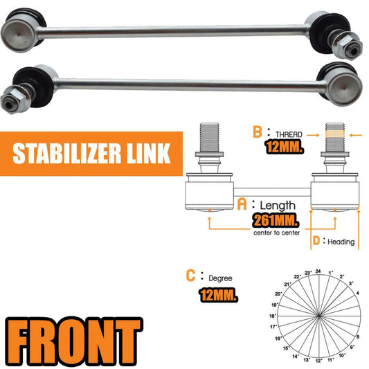 2x Stabilizer Sway Bar Link Front For Toyota Camry ACV30 2001 2002 2003 Sedan