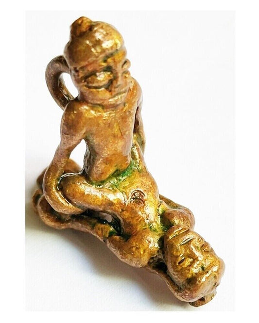 Thai Charm Couple Kama Sutra Soul Mate Amulet Magic Lover Money Partner Ajarn O