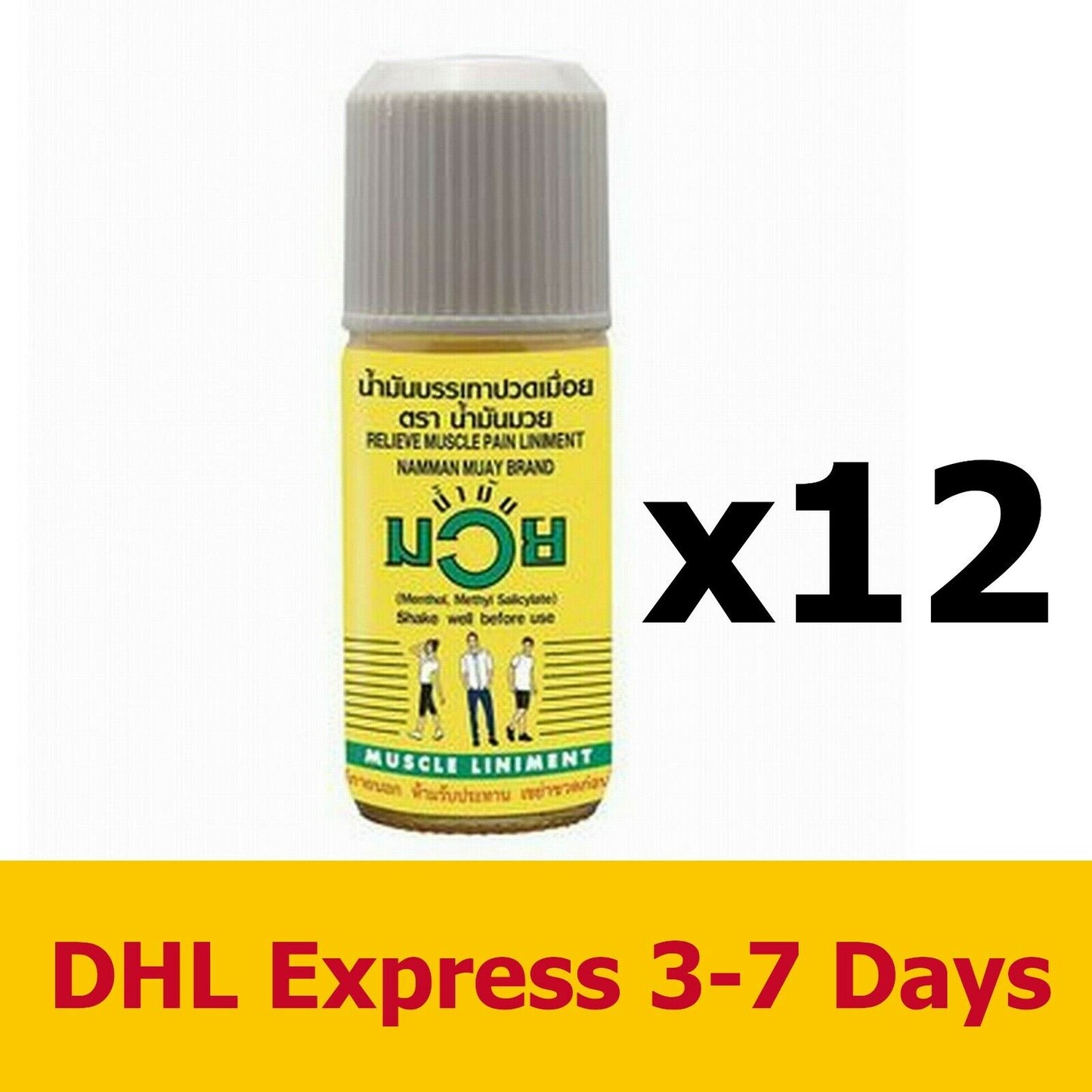 12x30ml Muay Thai Boxing Liniment Namman Muay Thai Oil Kickboxing Sport Training