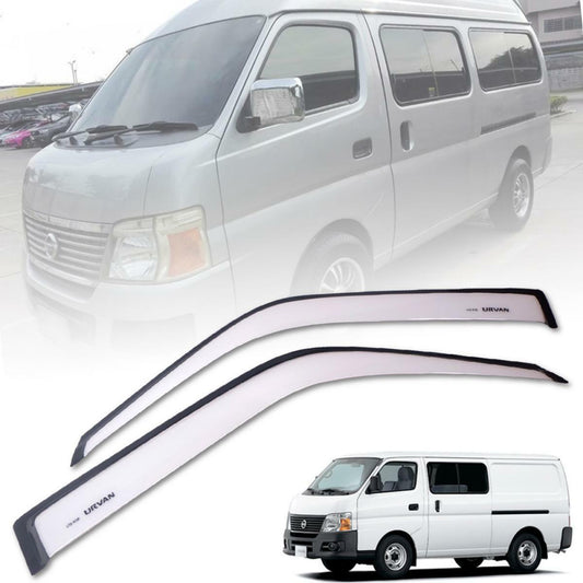 Rain Sun Visor Windshield Guard White For Nissan Caravan Urvan E25 2004-2014