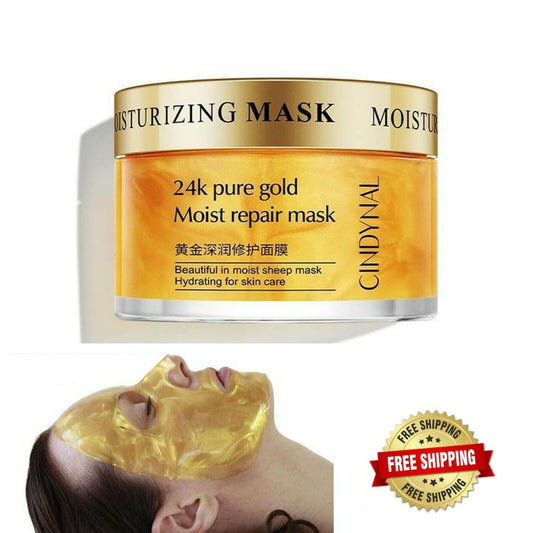CINDYNAL Moisturizing 24k Gold Mask Gold Mask Reduce Blemishes Dark Spots 120g
