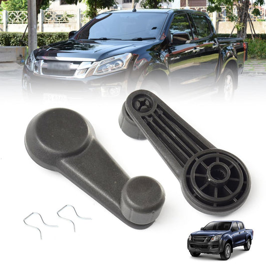 Window Crank Gray Pair Fit 2002-2011 Isuzu Dmax Npr Holden Rodeo Colorado