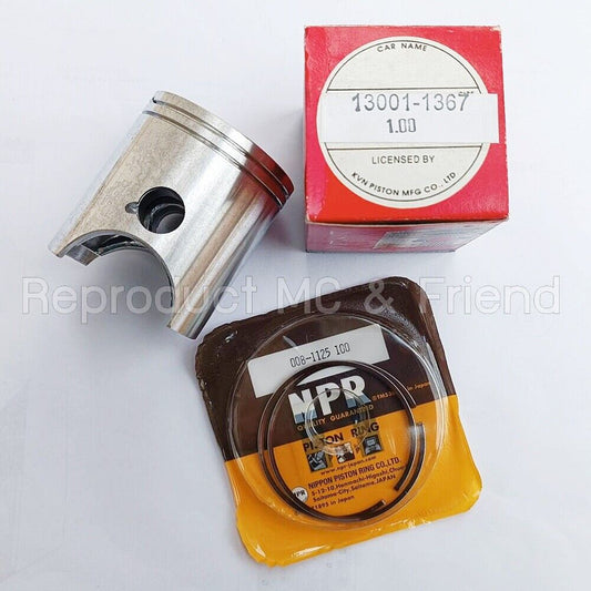 Kawasaki KR150 (1998) Piston + Rings Set 1.00 Oversize (Diameter = 60.00mm) New