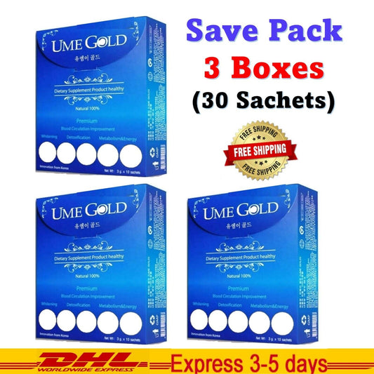 3x UME GOLD Healthy Natural Blood Circulation Supplement Anti Oxidant Detox Diet