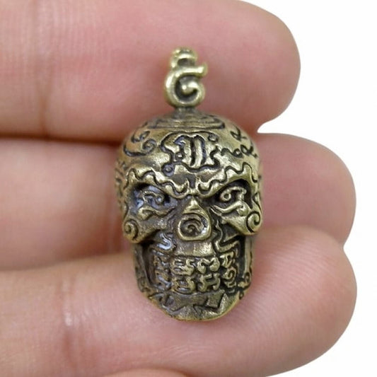 Thai Amulet Pendant Powerful Ghost Skull Anti Devil Life Protect Statue Wealth
