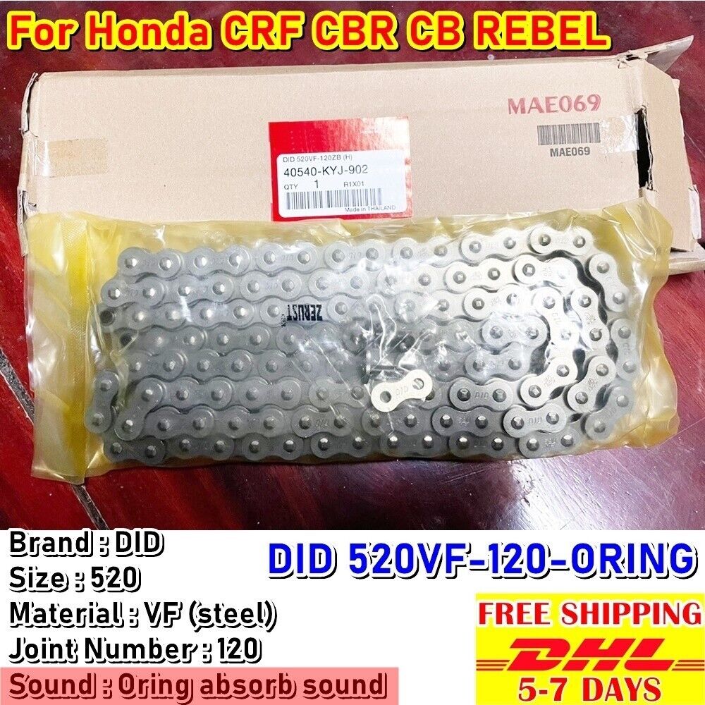 C24 Chain absorb sound For Honda Crf 250 300 Rear Bike Drive DID 520VF-120-Oring