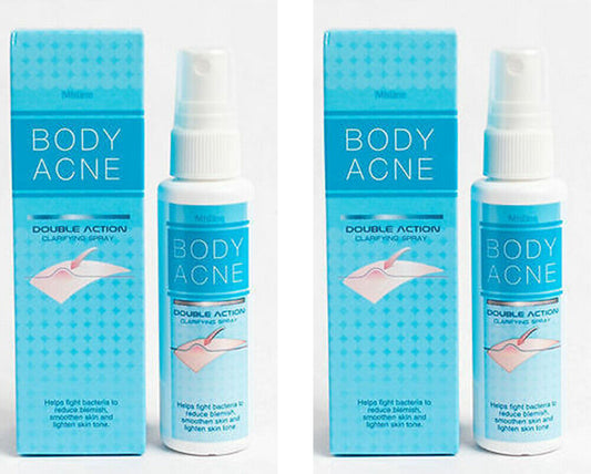2x Mistine Body Acne Double Action Anti Back Chest Blemish Treatment Spray 50 ml