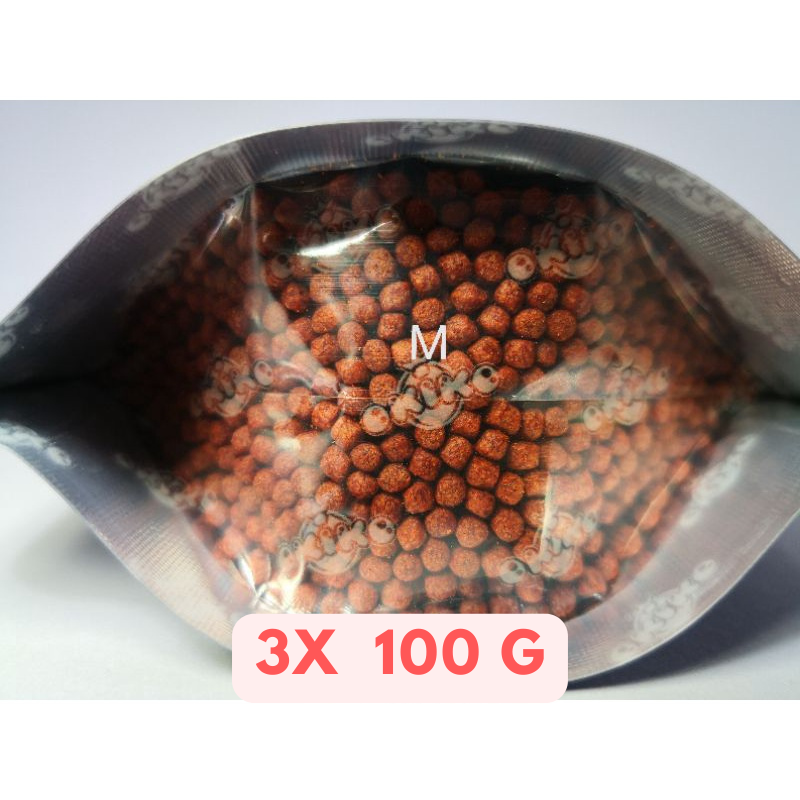 3x Okiko Platinum Cichlid Flowerhorn Fish Food Floating Pellet Head Huncher 100g