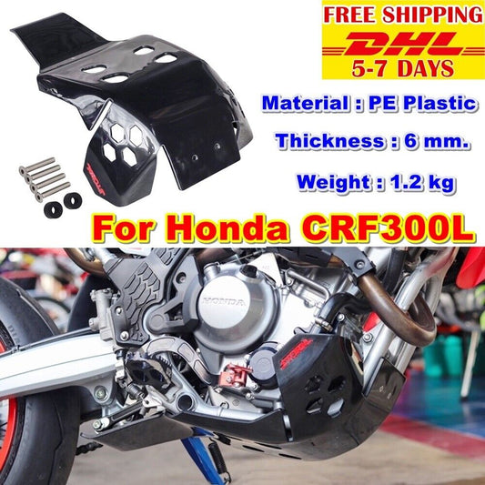 S13 SKID PLATE ENGINE CRACK GUARD FOR HONDA CRF300 CRF300L 2020 -22 PE 6MM THICK
