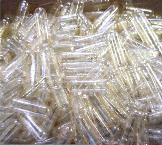 1000 Size 0 Empty Clear Caps Capsule Halal Vegan Refill Herbal Vegetarian Herb