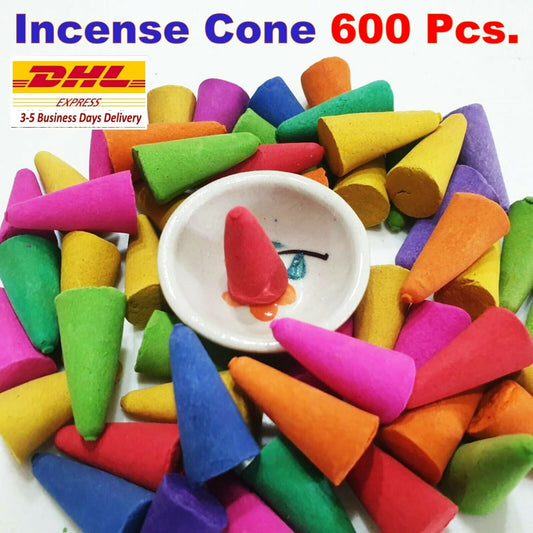 600x Incense Cone Mixed Fragrance Lot Relax Burner Aroma Therapy Natural Flower