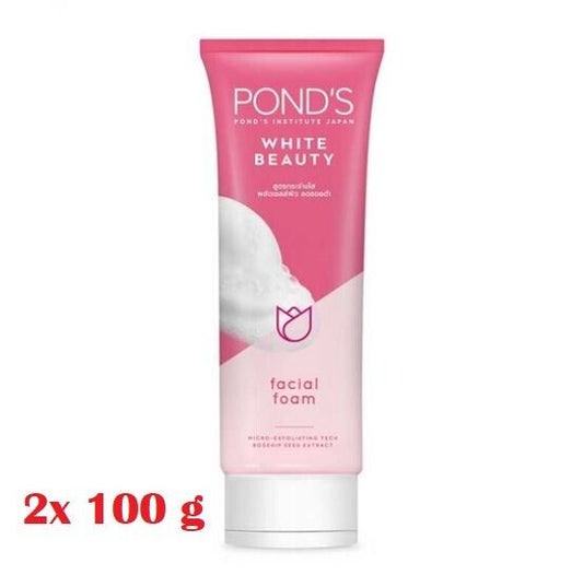 2x 100g POND'S Instutute Japan White Beauty Facial Foam Spot-less Glow