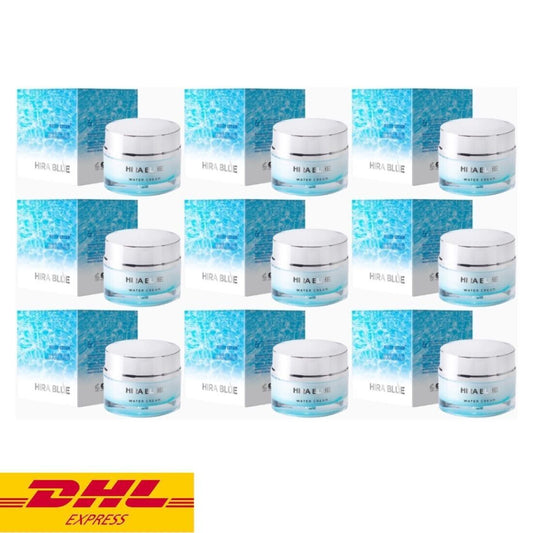 9x HIRA BLUE Plus Water Cream Moisturizing Firm Skin Reduce Wrinkles Aging 25 ml