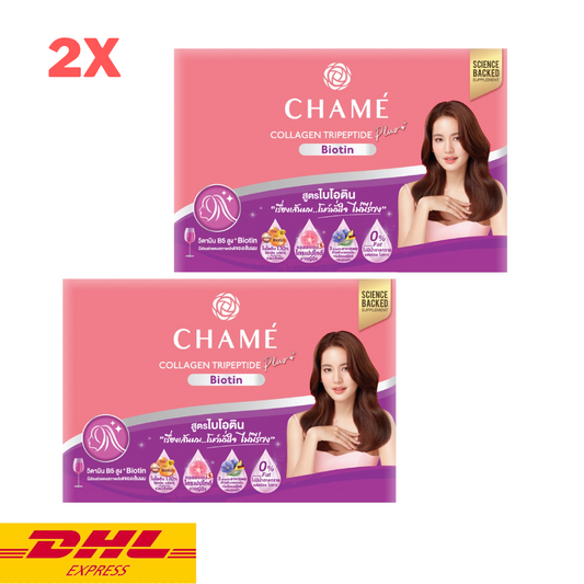 2x CHAME Collagen Tripeptide Plus Biotin Nourish Hair Anti-Aging Wrinkles Skin
