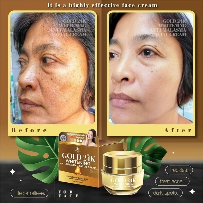 6X 15g.Gold 24K PRECIOUS SKIN THAILAND Facial Cream Antioxidant Skin Care