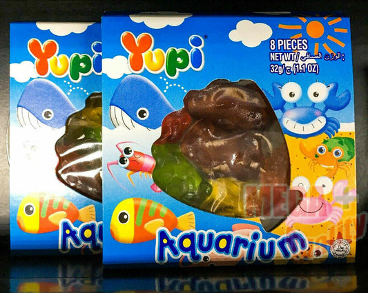 2x Yupi Fruit Cocktail Aquarium 8 Pieces 36g
