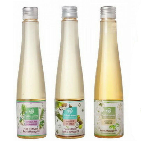 200ml SABAI-AROM Massage Oil Nourishing Benefits Lotions Natural Ingredients