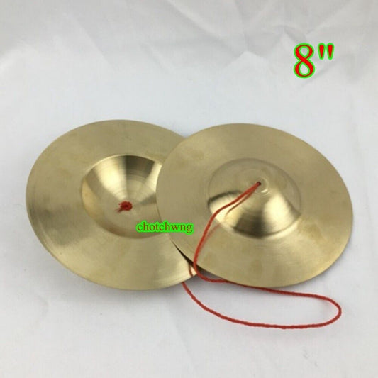 Cymbal Musical Thai Instruments Brass Standard Sound Thai Cymbals Music Size 8 "
