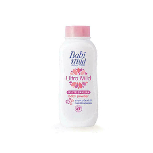 Babi Mild Ultra Mild White Sakura Baby Powder 380 g