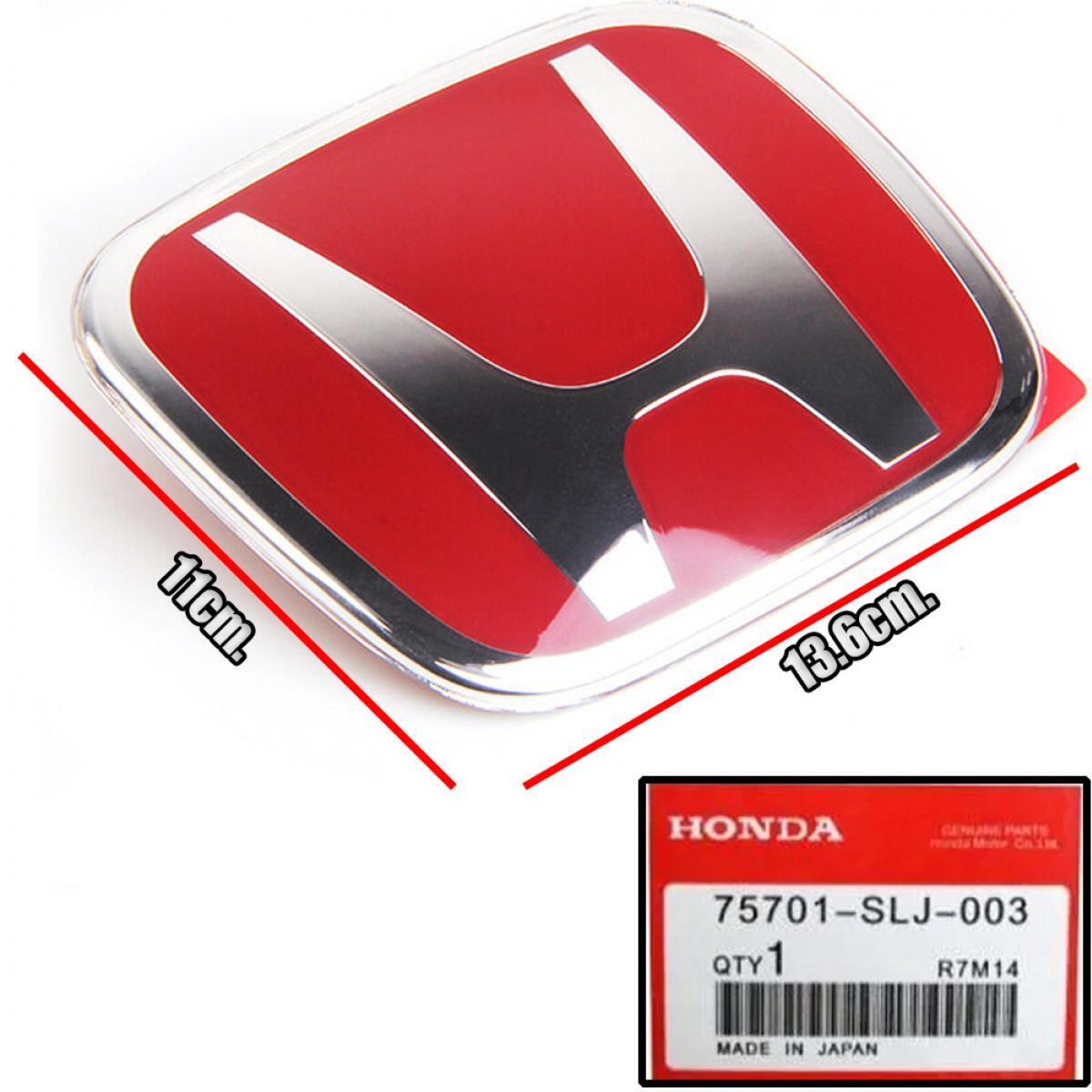 Front Grille Logo Emblem Badge Decal Red For Honda CR-V CRV 2012-2016