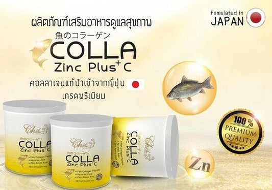 3x Collagen COLLA Zinc Plus C Anti Aging Nourishing Hair Nails Bones Strengthen