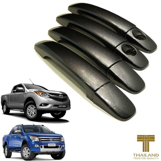 Wildtrak Grey Door Handle Cover Fits For 2012+ Ford Ranger T6 XLT MK2 Mazda bt50