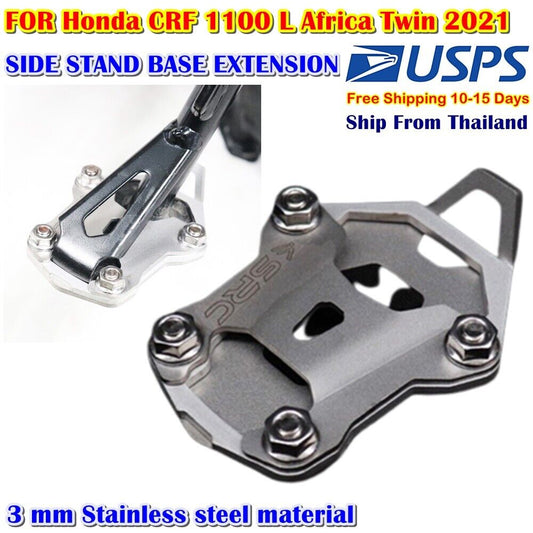 SIDE STAND BASE EXTENSION FOR Honda CRF 1100 L Africa Twin Sport 2021 Silver