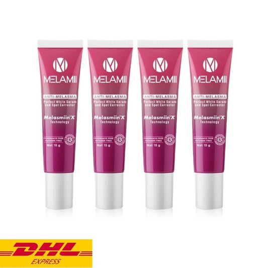 4x Melamii Cream Serum Reduce Dark Spots Blemishes Clear Bright Facial Skin 15 g