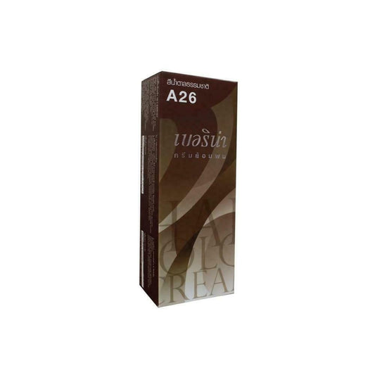 Berina Hair Color Cream A26 Natural Brown 60 ml Hair Dye Super Permanent Fashion